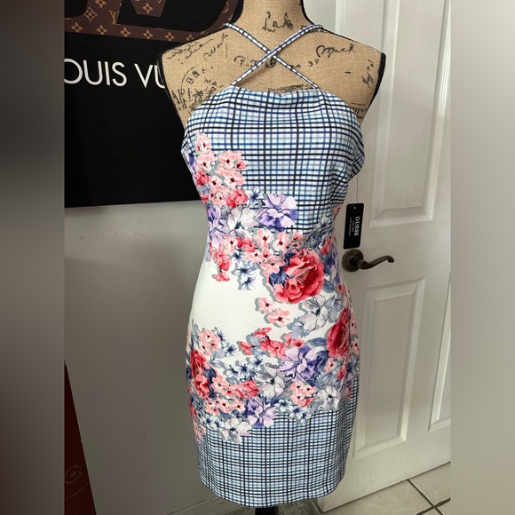 🆕Guess Multicolor Floral Dress - Picture 1 of 15